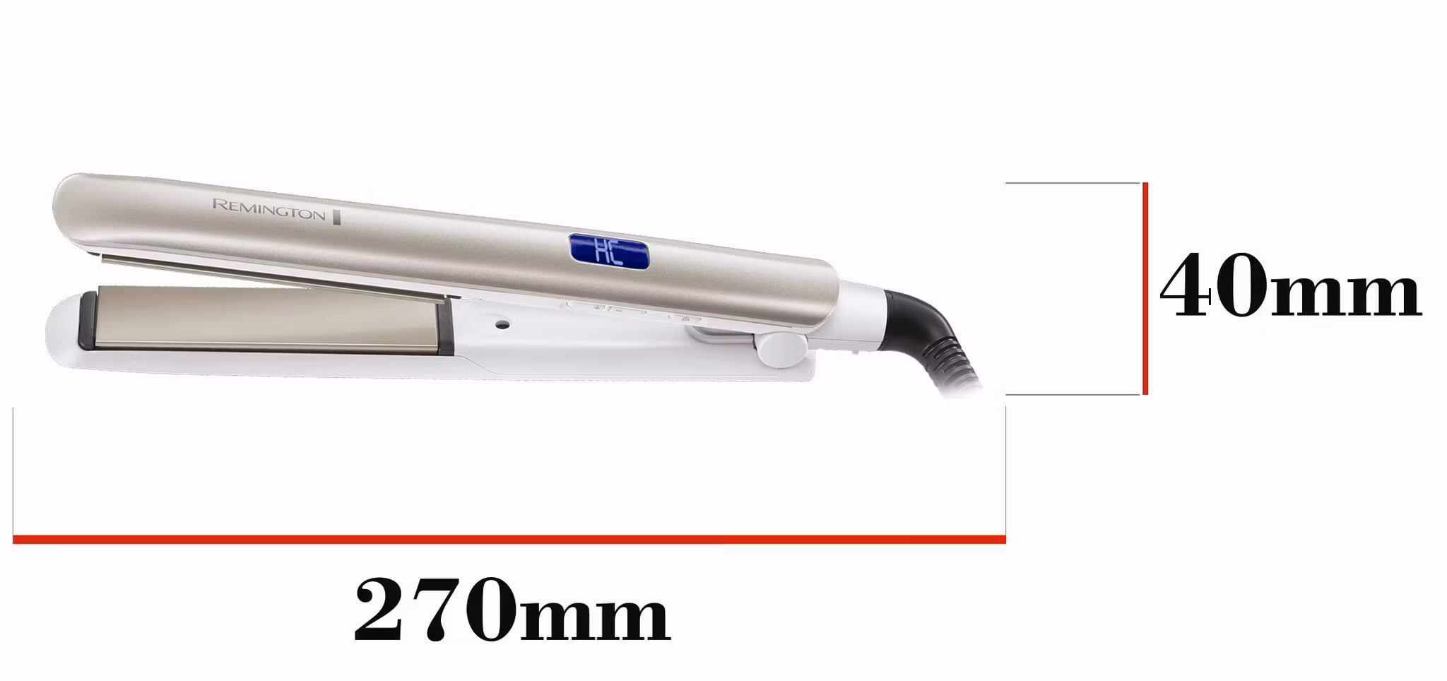 Rettetang Remington HYDRAluxe S8901, hvit, 110 mm