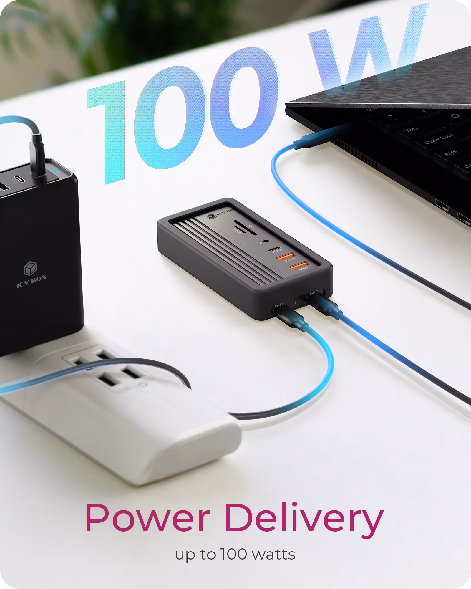 Dockingstasjon 10-i-1 med M.2 NVMe SSD-kabinett