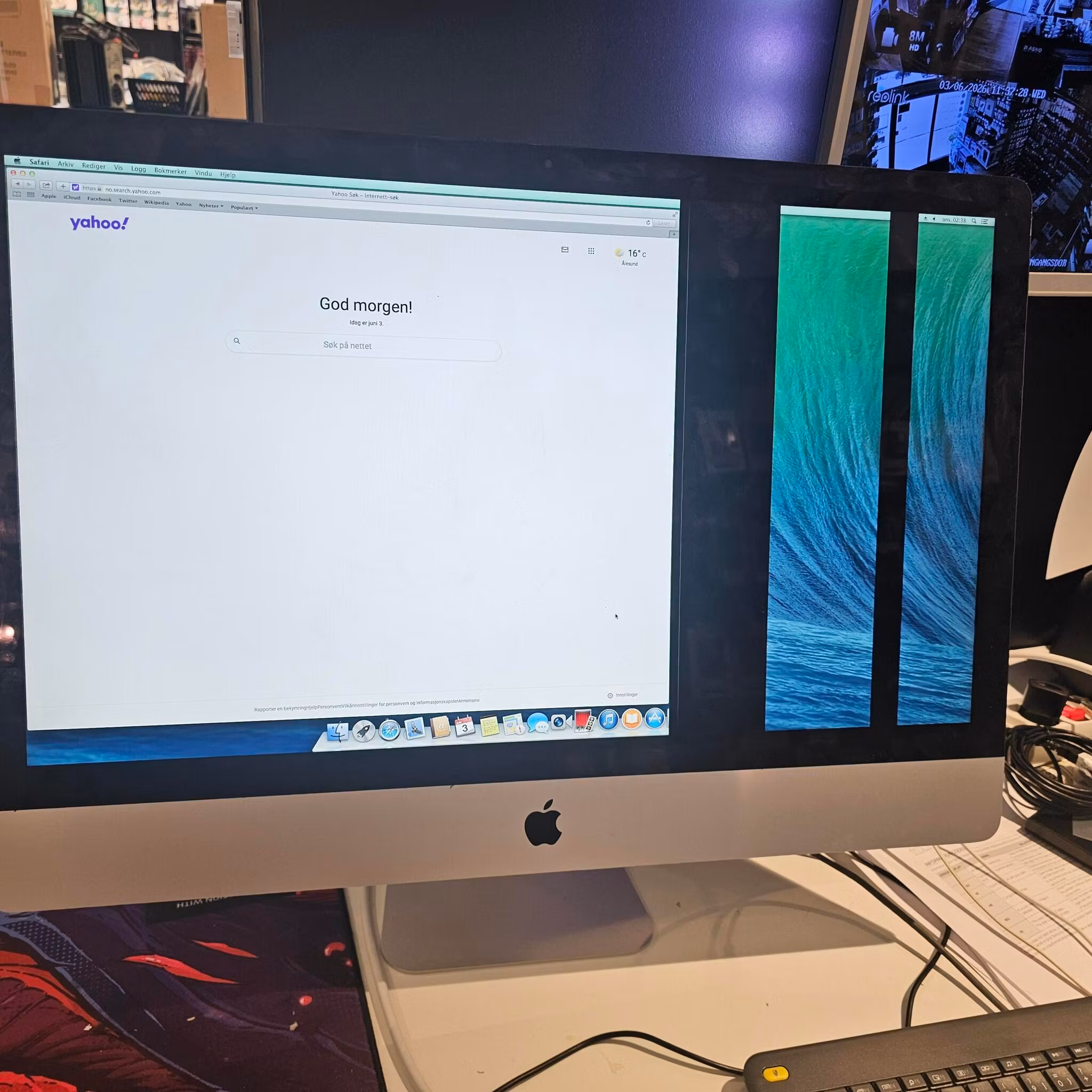 Imac 27" A1419 EMC 2639 - I5 3,4GHz 8GB DDR, GTX775M2GB OBS: delvis defekt skjerm, 240GB SSD
