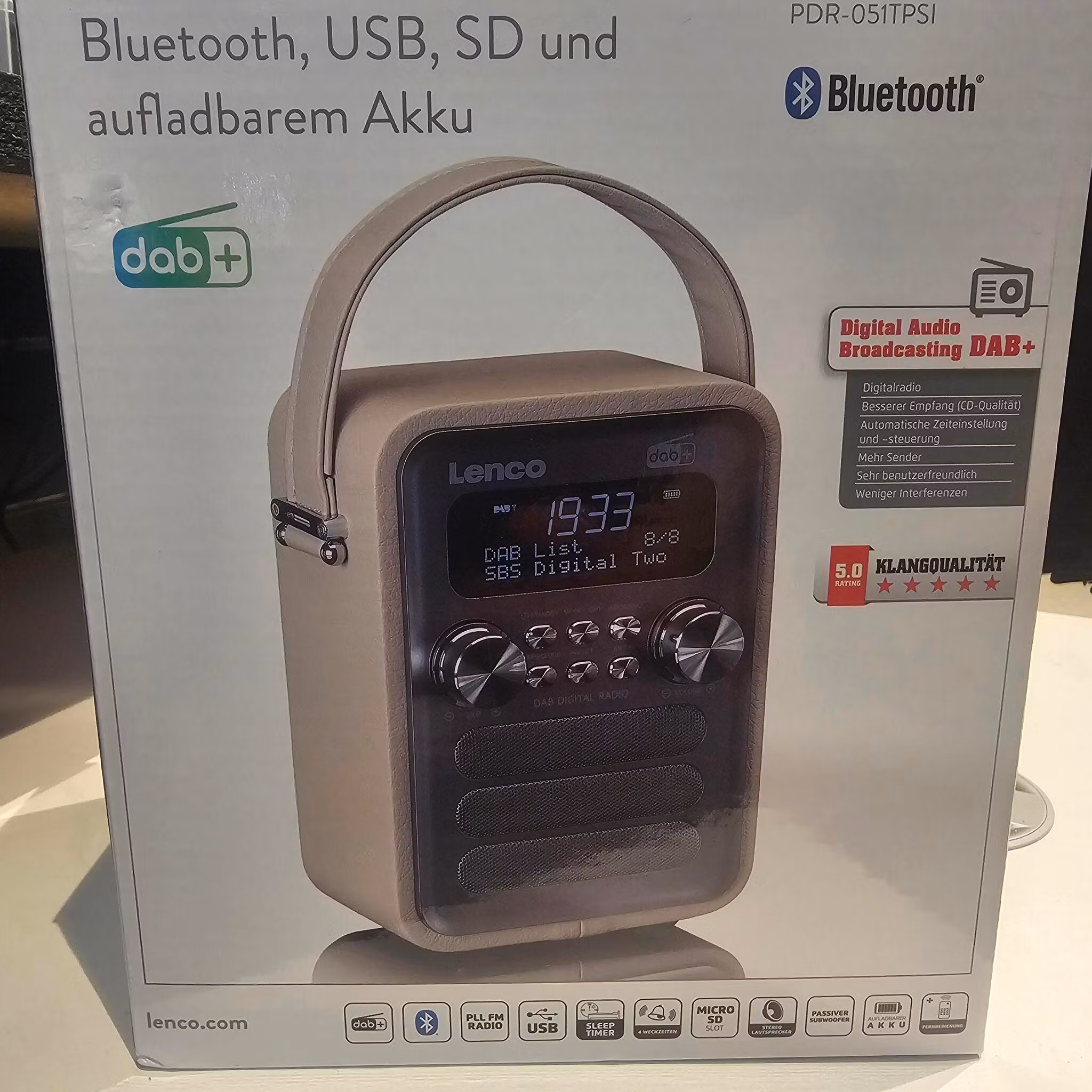 Lenco dab radio med bluetooth og fjernkontroll