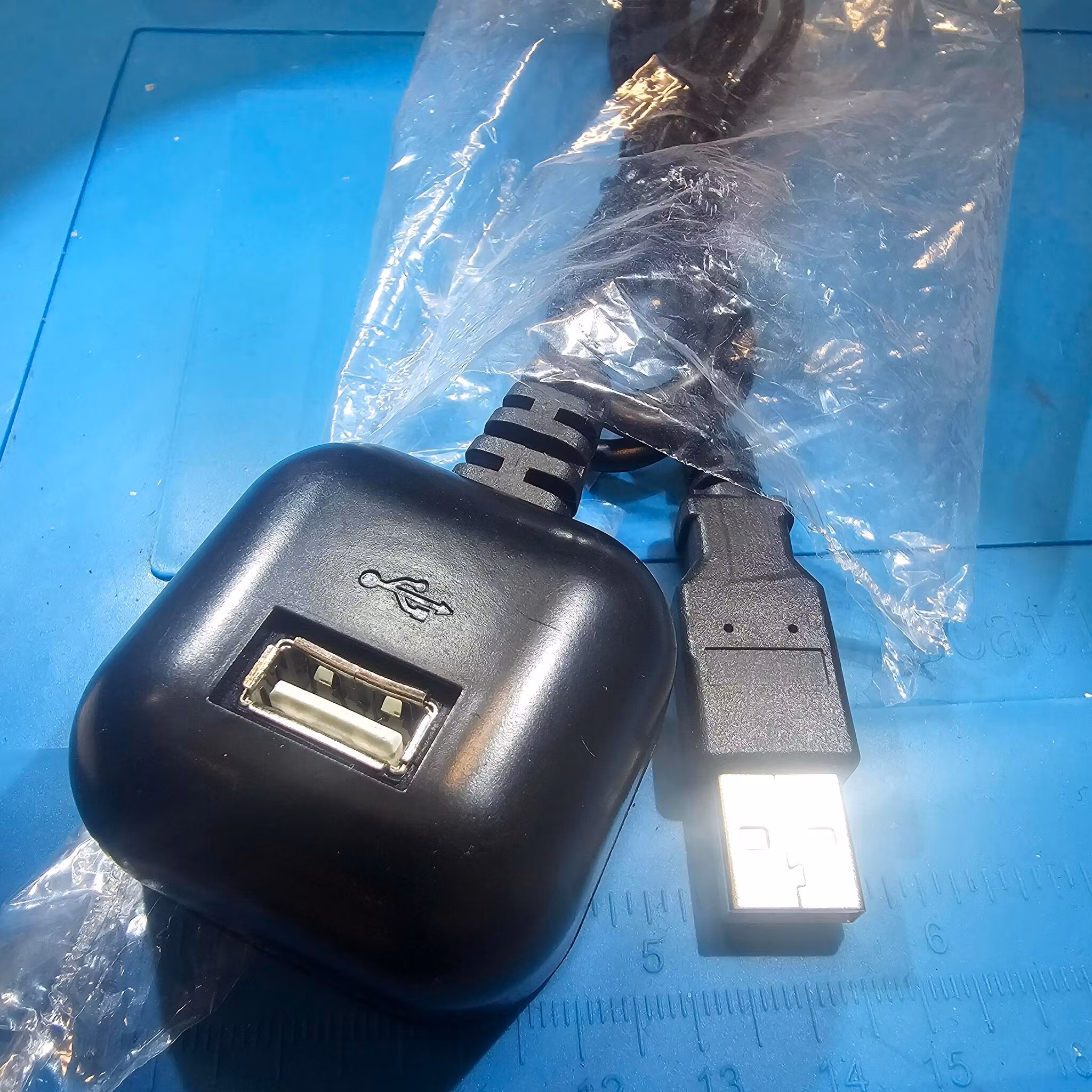 USB forlengelseskabel Han - Hun 1m