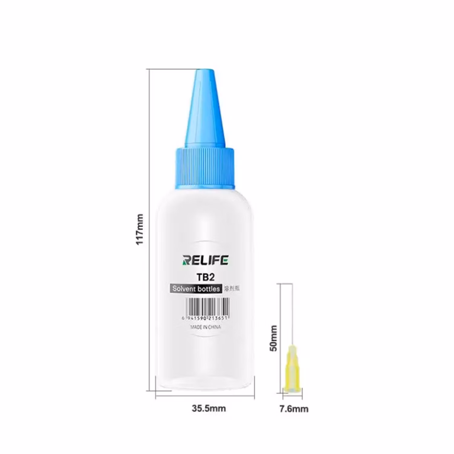 Plastic Liquid Needle-Tube Solvent Bottle with Needles