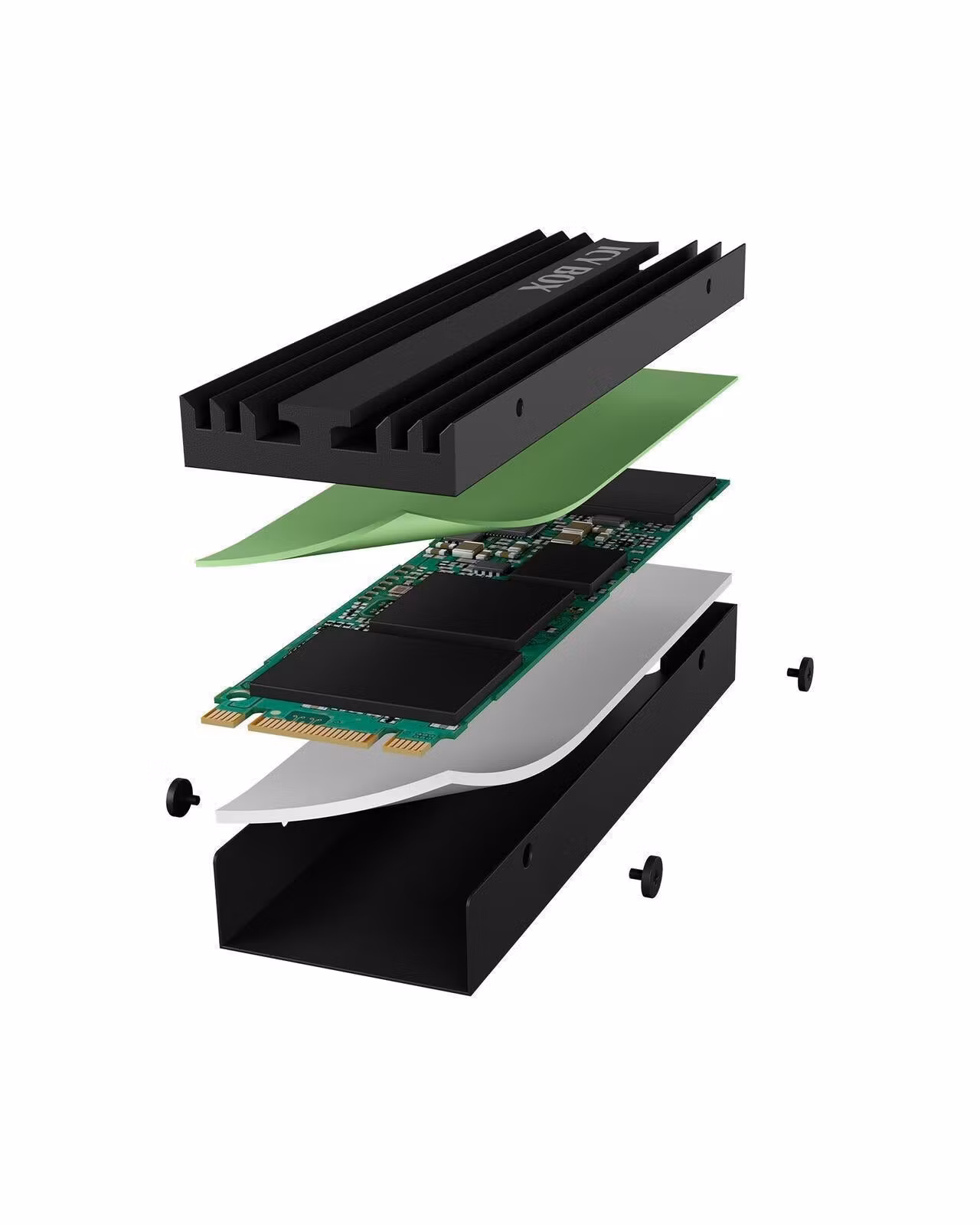 ICY BOX IB-M2HS-PS5 M.2 SSD Kjøleribbe for PlayStation® 5
