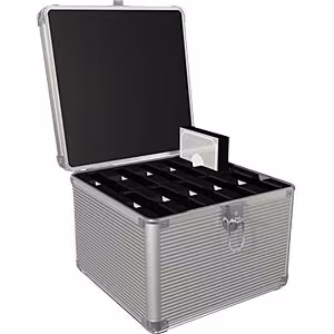 ICY BOX Transportkoffert i aluminium for 10x 2,5" eller 3,5" harddisker IB-AC628