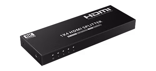 HDMI Splitter 1 input 4 outputs, 8K 60Hz, Auto scaler