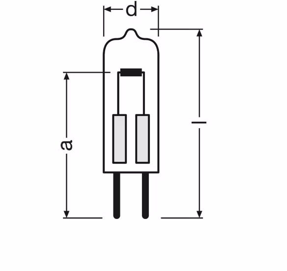 Halogenpære/ovnspære G4 10W 12V 450°C