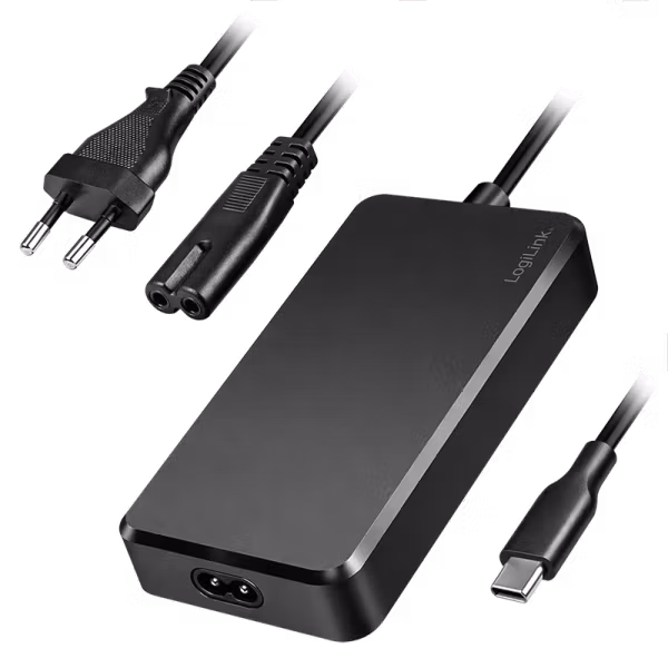Slim universal USB-C lader med fast kabel, 100W (PD)