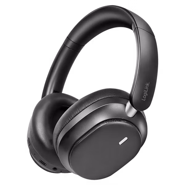 Bluetooth 6.0 hodetelefoner med Hybrid ANC (sort)
