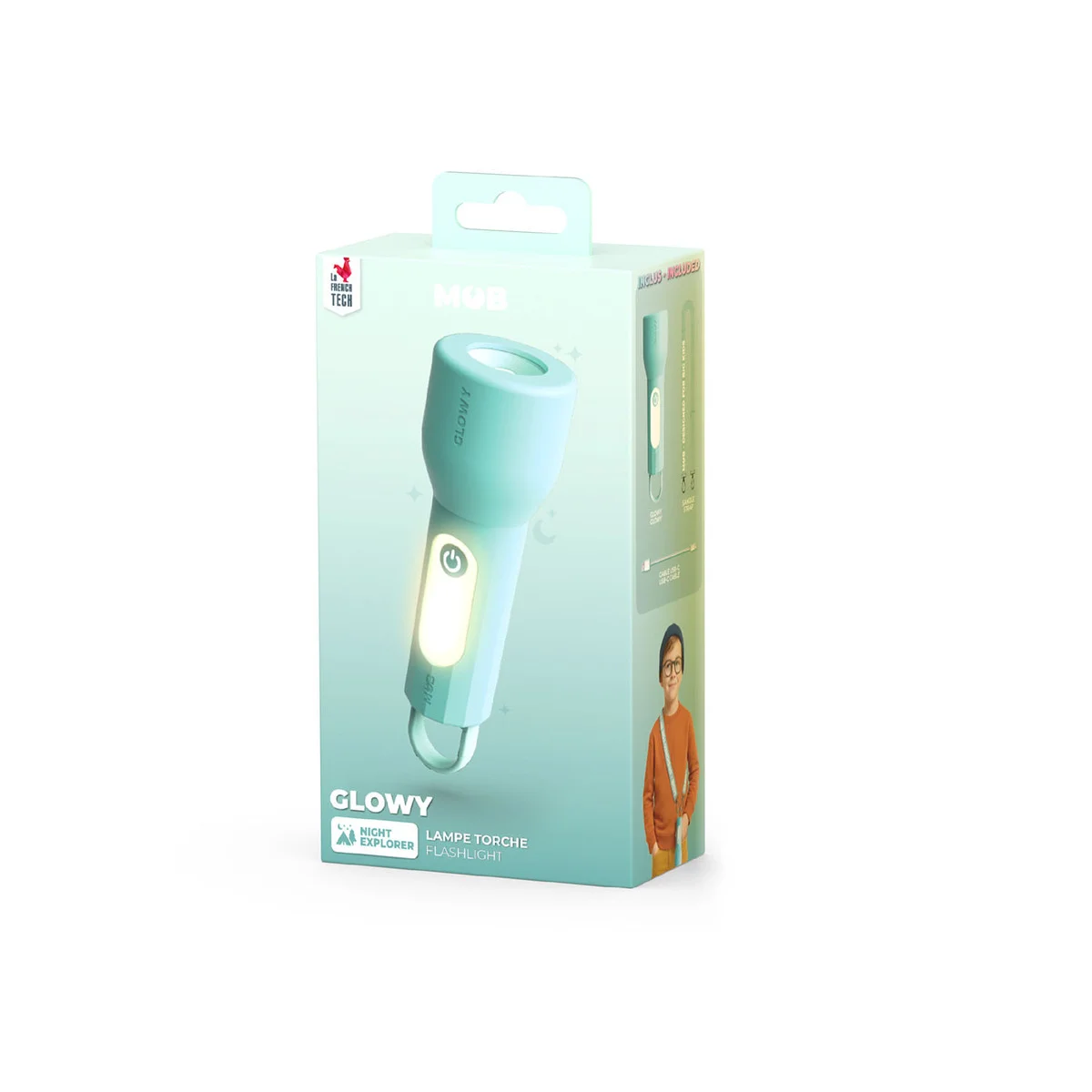 Lommelykt Glowy Blå - for nattlige oppdagelsesreiser