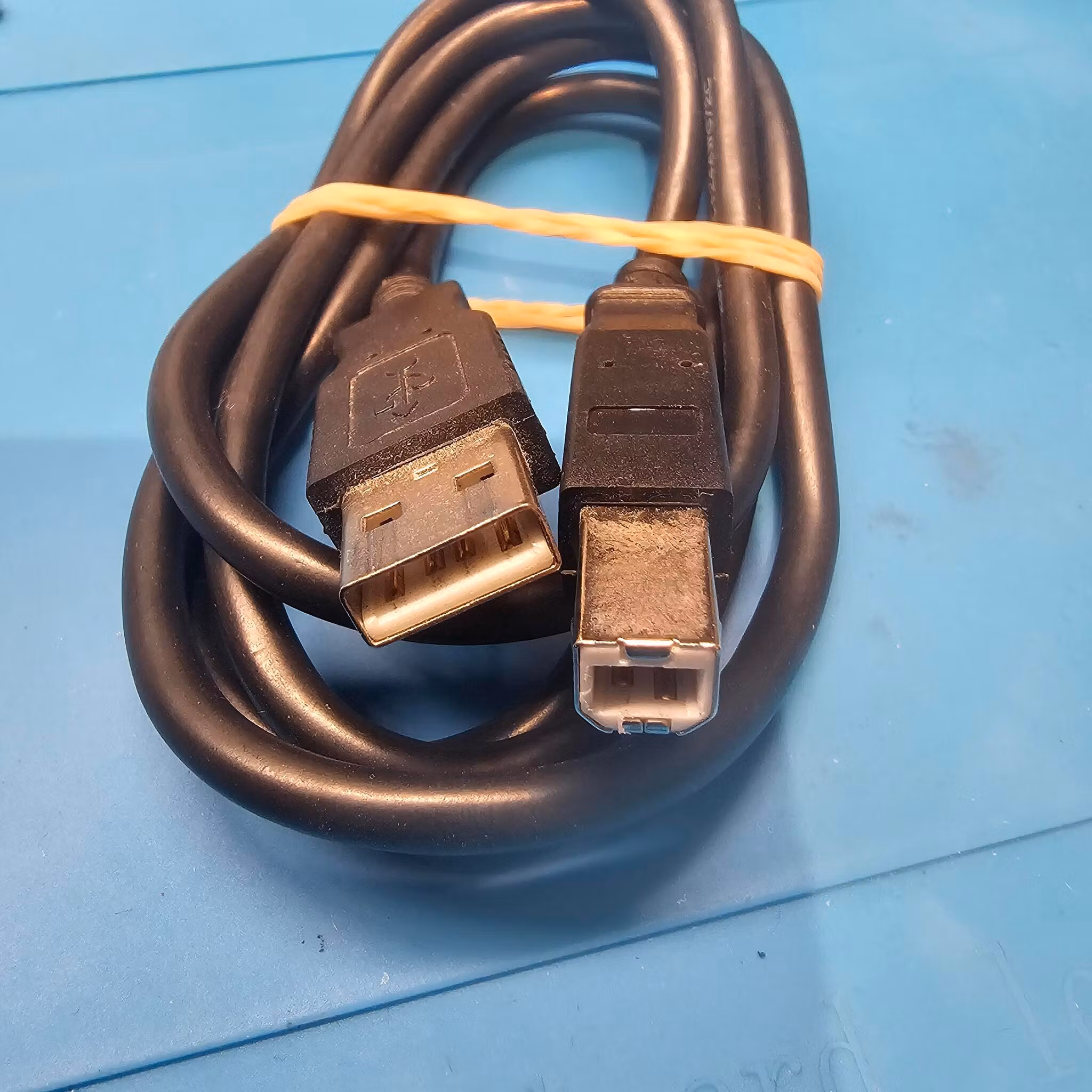 USB-A to USB-B cable, 1m, black printkabel