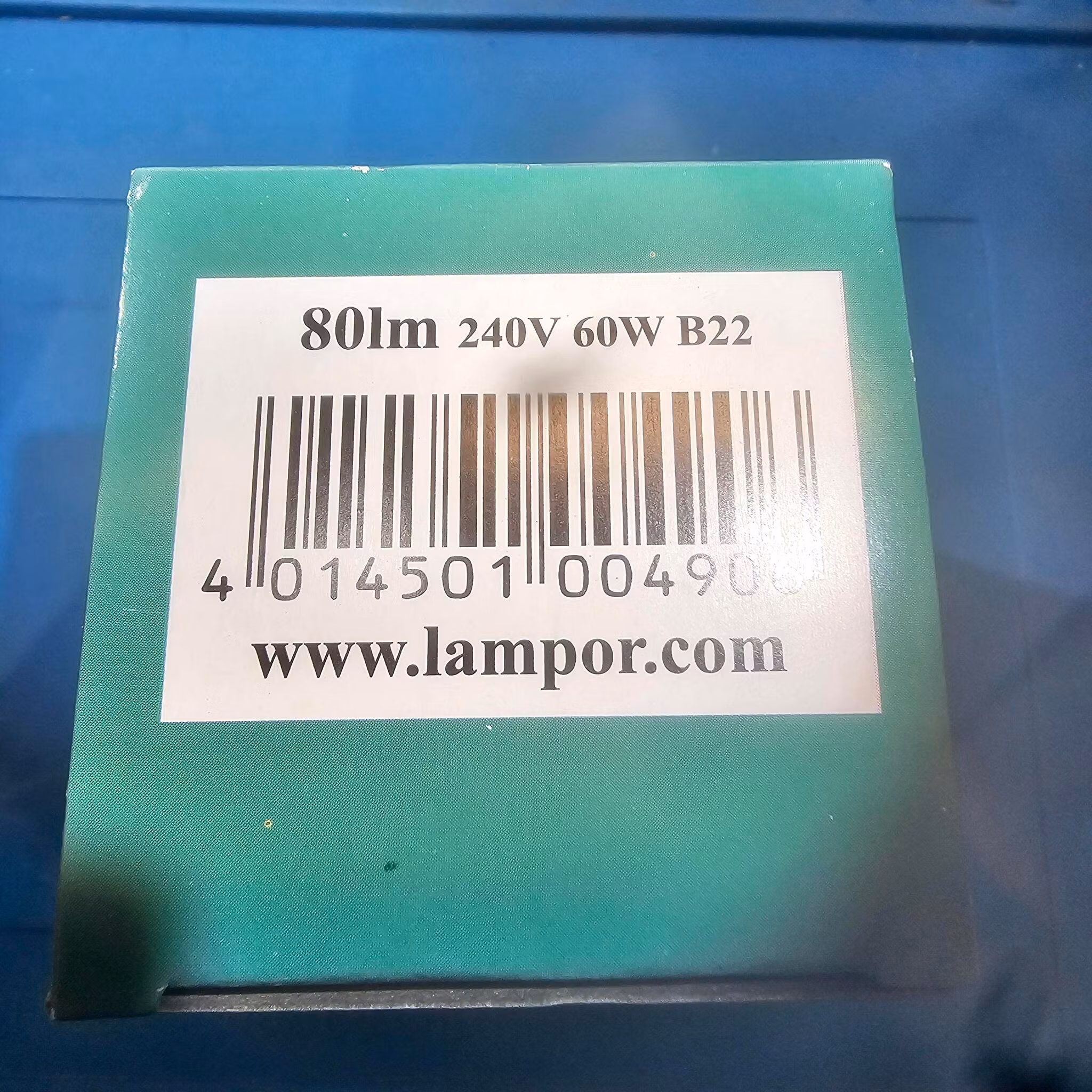 NARVA 60W 240V 80lm klar B22 sokkel