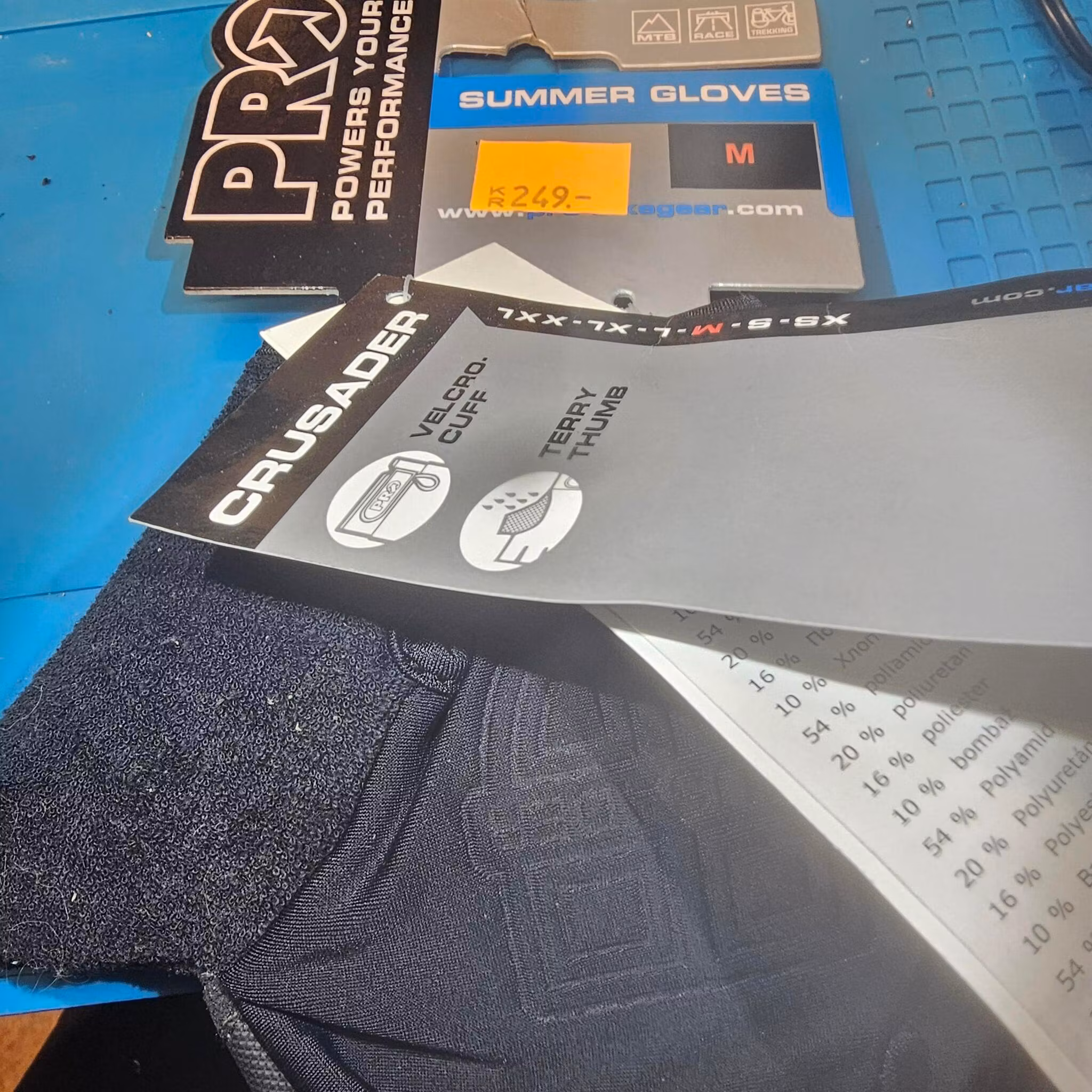PRO Sykkelhanske Medium crusader black