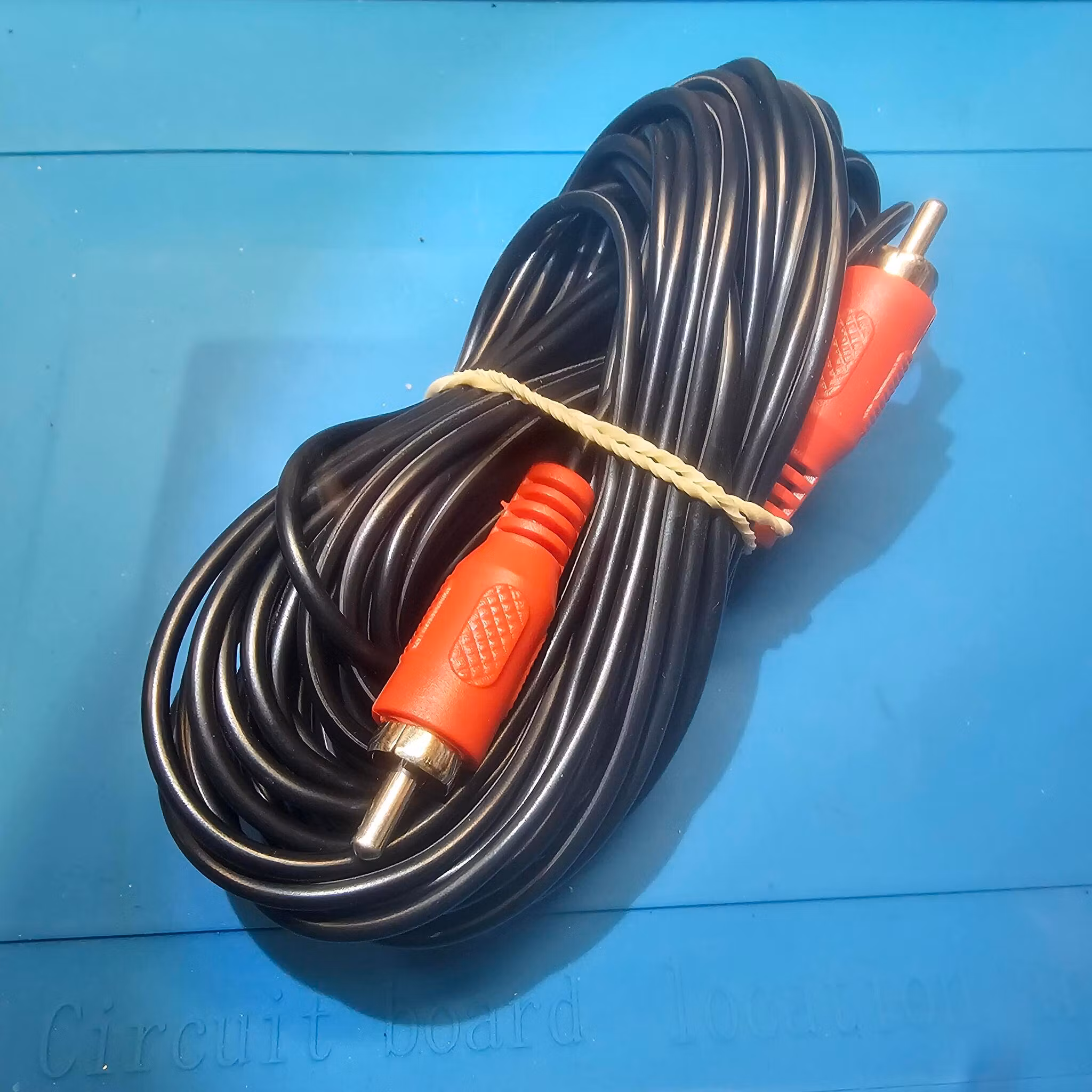 RCA kabel 10m han - han - kun rød