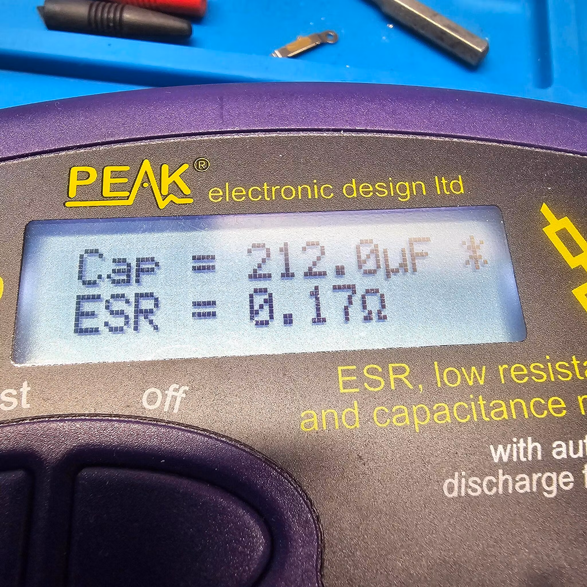 220uF 63V 16mm x 9mm ( Pulled from device ) 105°
