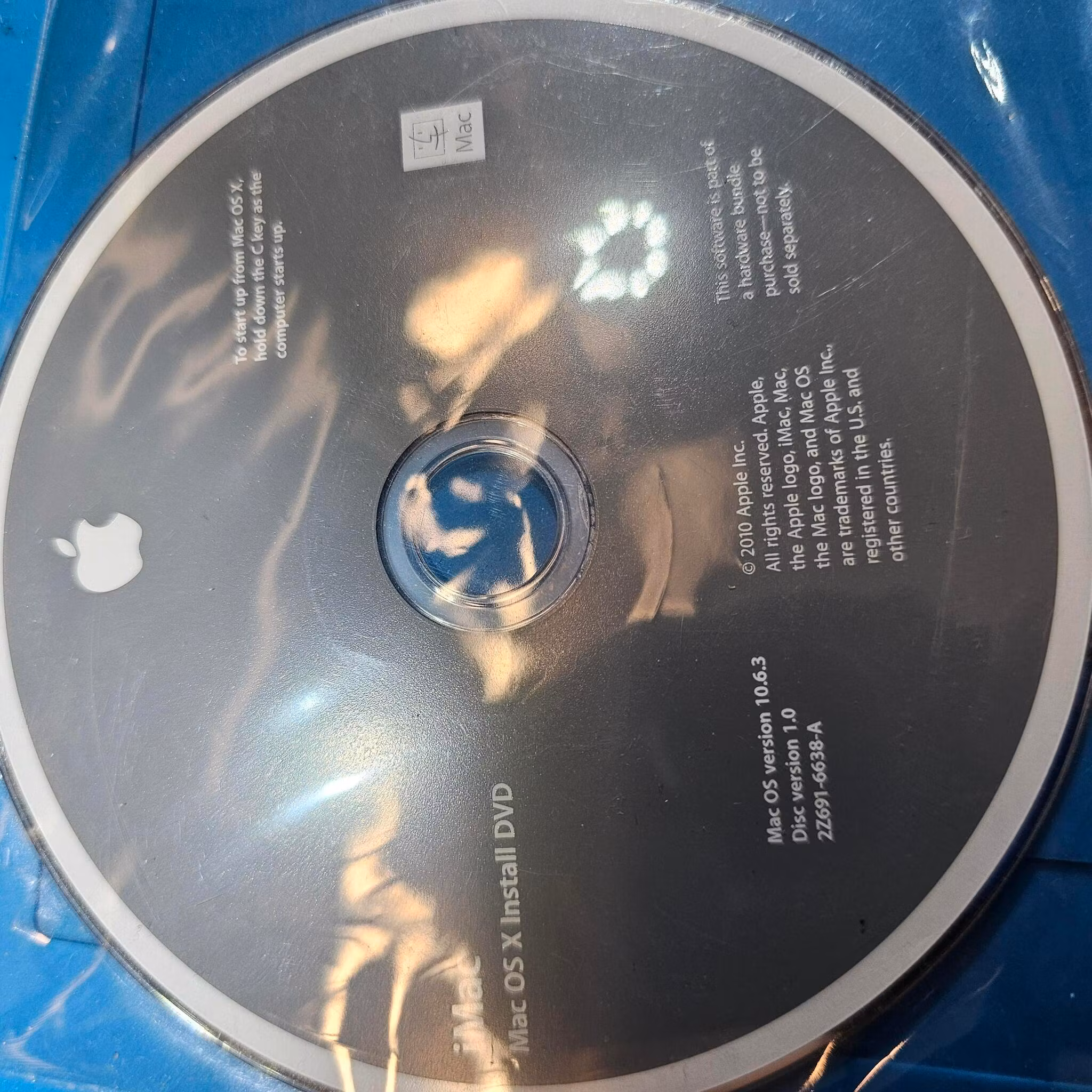 Apple Mac OS X 10.6.3 Snow Leopard Install DVD