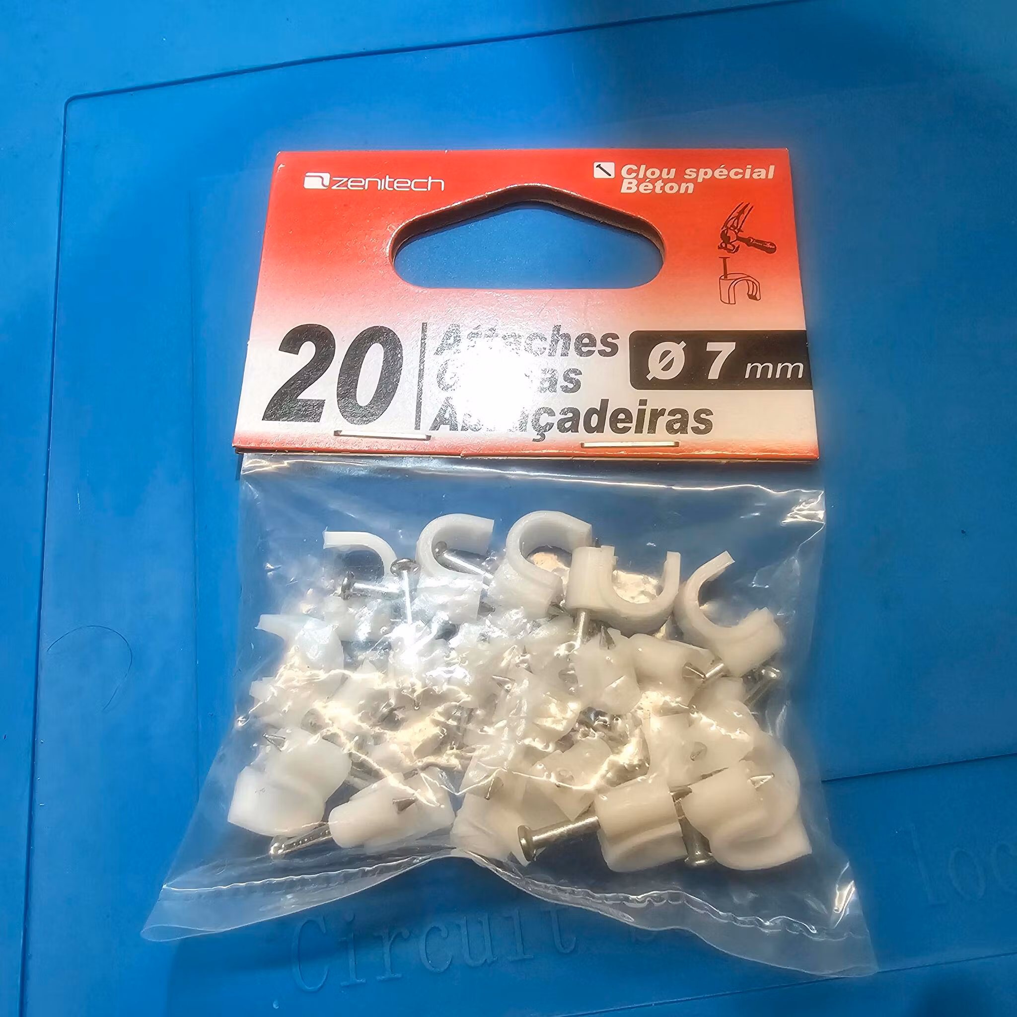 Klips 20stk | hvit ø7mm
