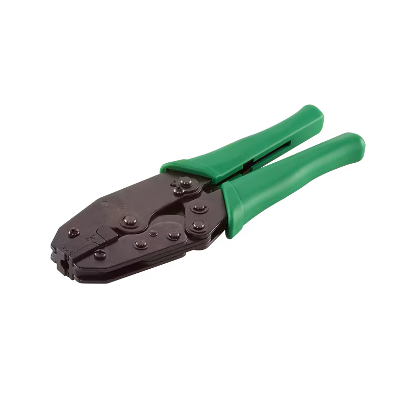 Profesjonelt krympeverktøy for skjermede Cat.6- og Cat.6A RJ45-plugger