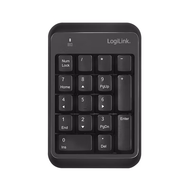 Trådløst numerisk tastatur, BT 5.1, svart