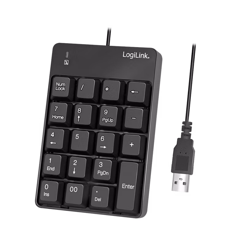 Talltastatur med USB-tilkobling, 19 taster