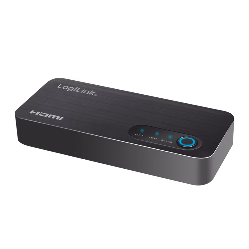 HDMI-splitter, 1x2-port, 4K/60 Hz, HDCP, HDR, CEC, nedskalerer
