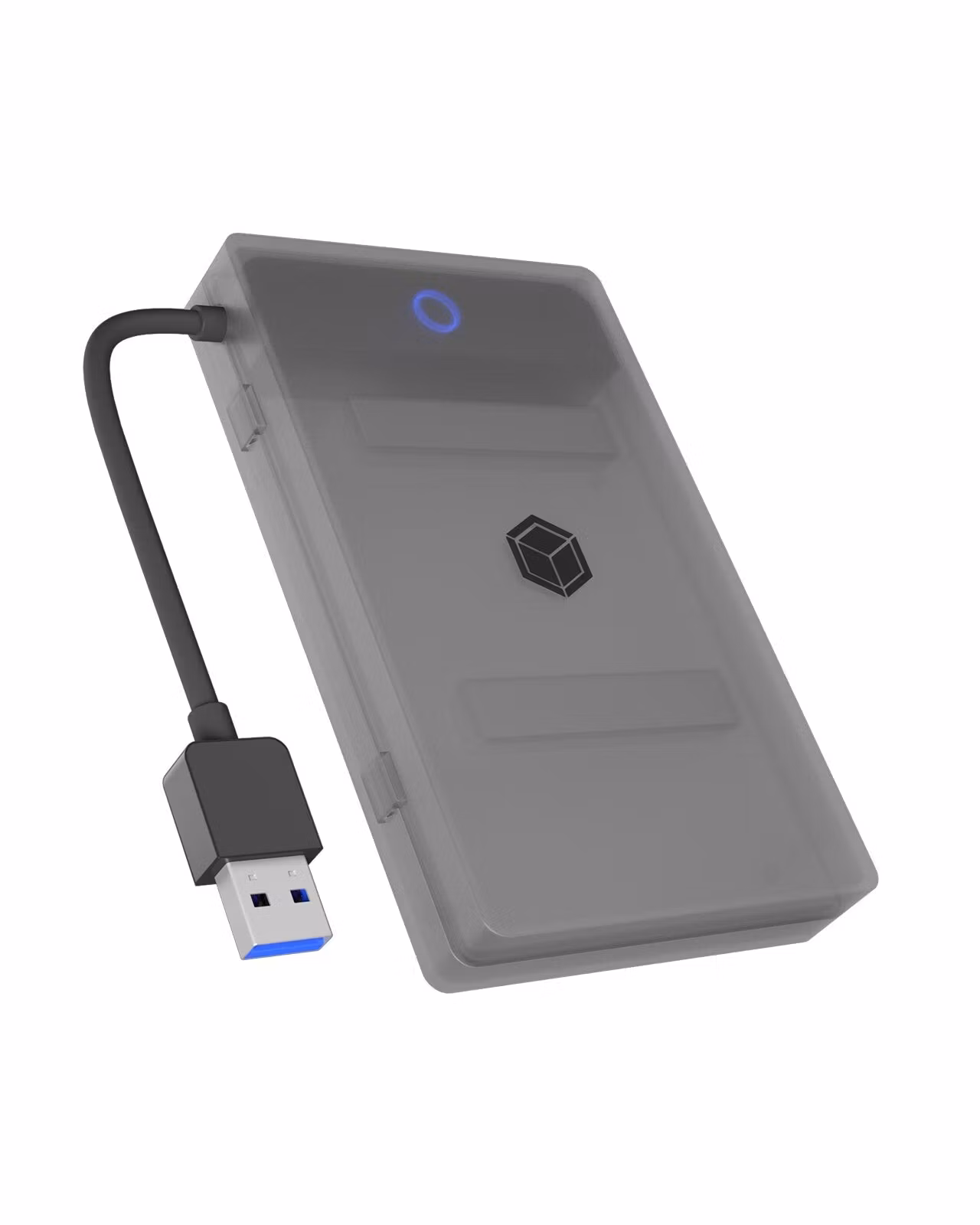 Adapter for 1x HDD/SSD med USB 3.0 Type-A-tilkobling og plastetui