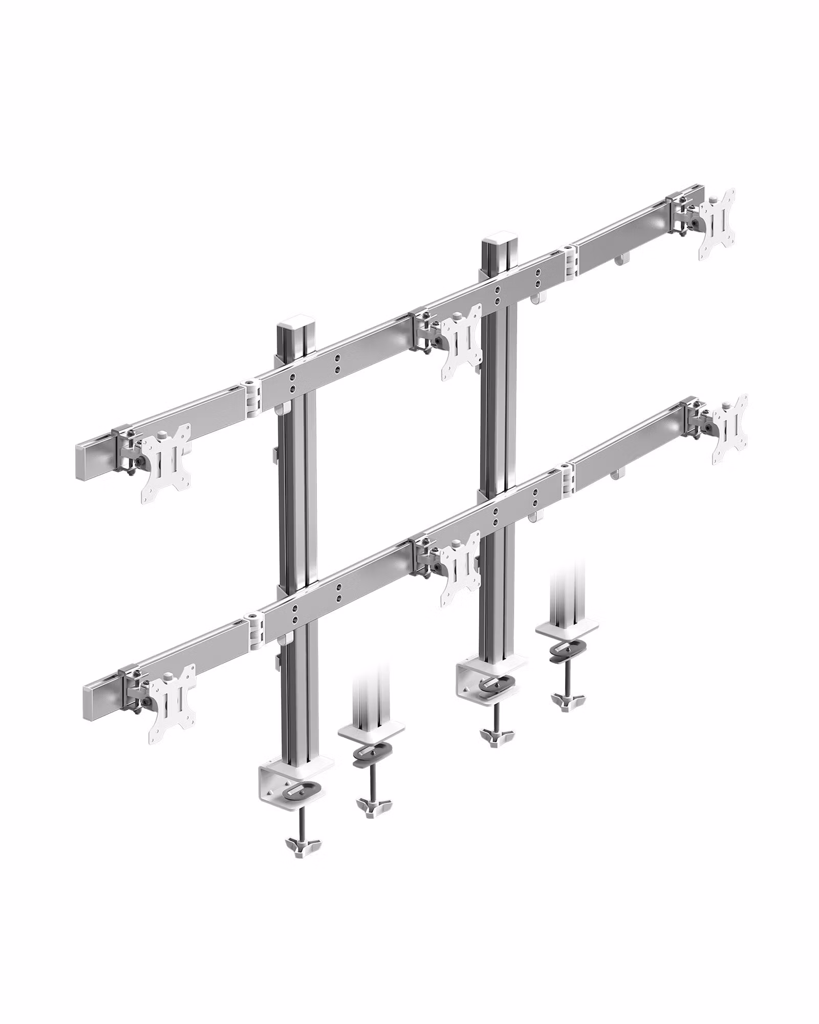 Monitorstativ for 6 skjermer opptil 32"