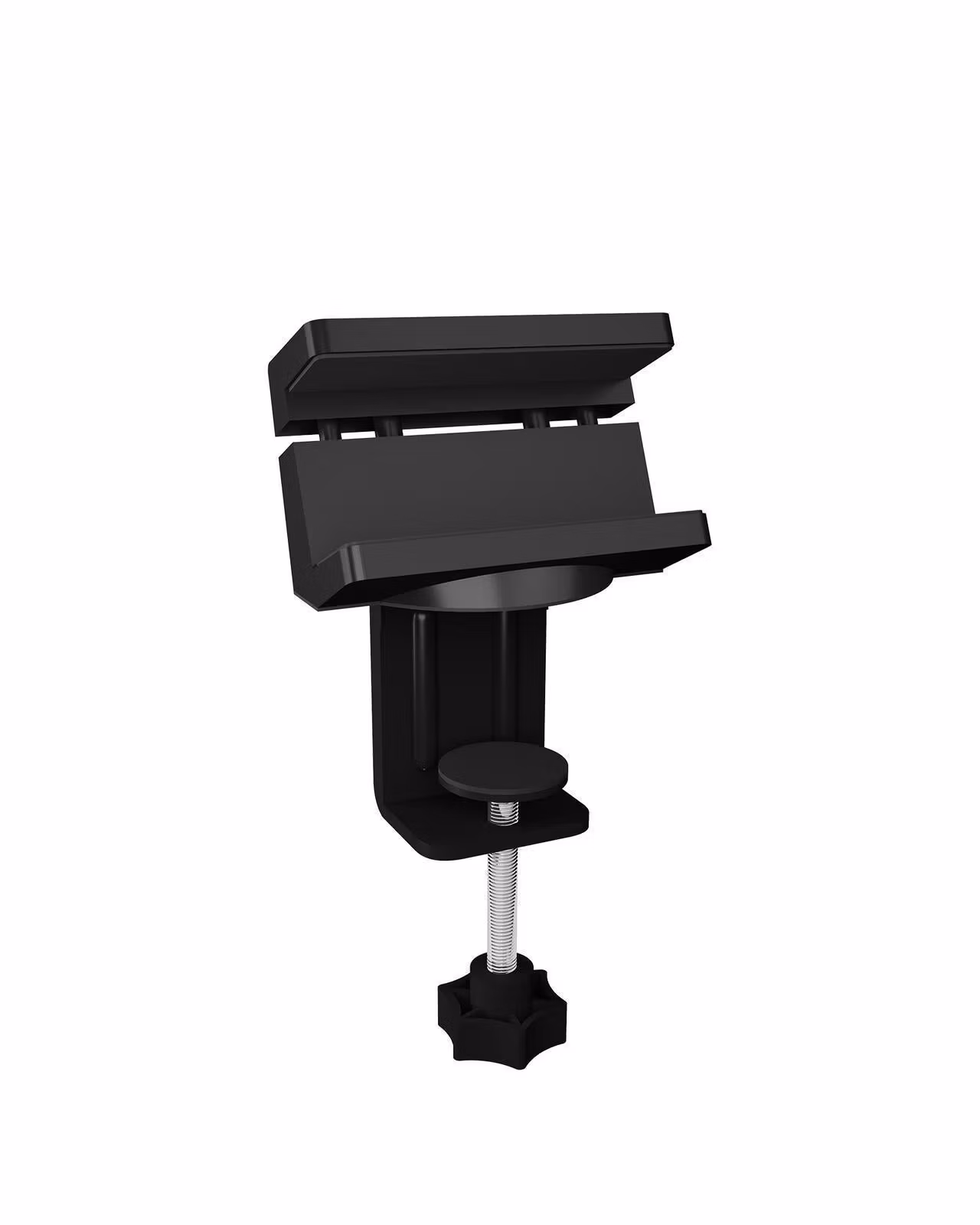 Universell holder for USB-hub og stikkontakt med kabelhåndtering
