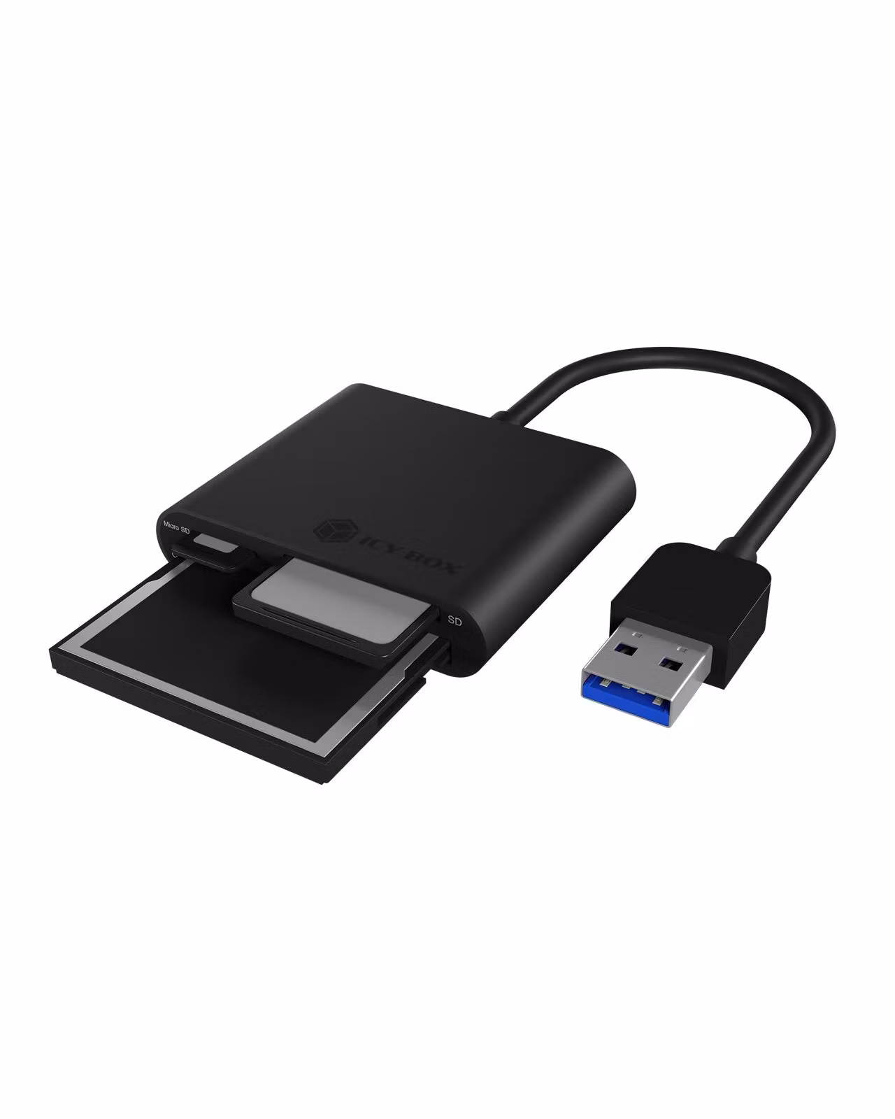 3-i-1 kortleser med USB 3.0 Type-A
