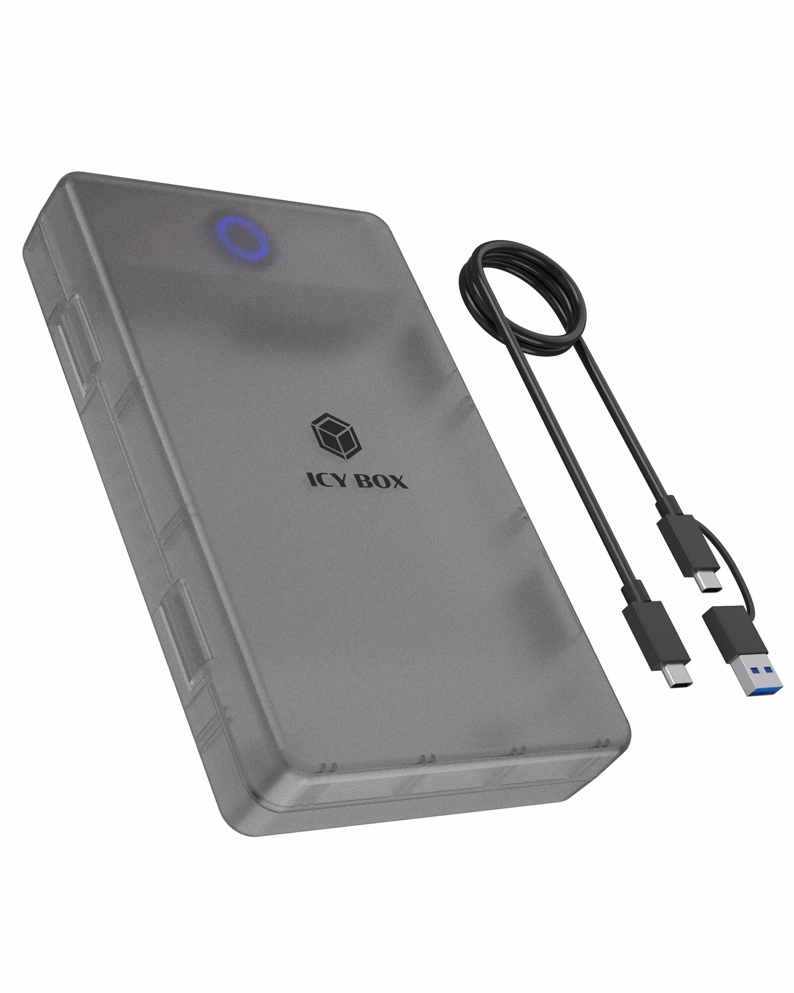 Harddisk-kabinett for 2,5"/3,5" SATA SSD/HDD