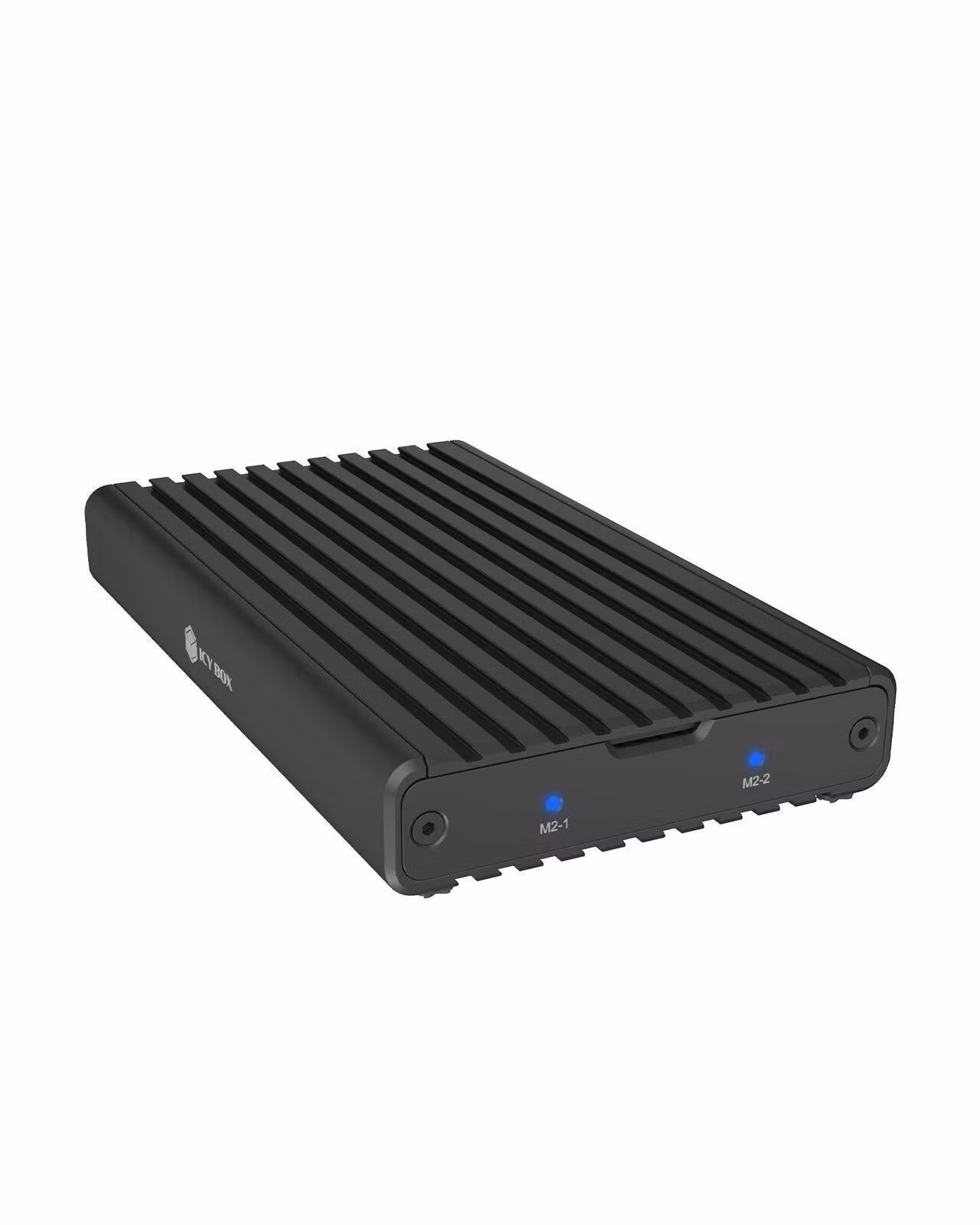 Kabinett for 2x NVMe SSD med USB 3.2 Gen 2x2 Type-C