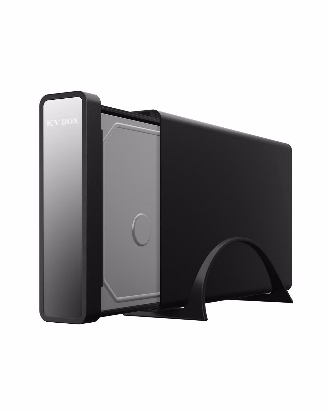 Eksternt kabinett for 2,5"/3,5" HDD/SSD med USB 3.2 Gen 2 Type-C og USB-hub
