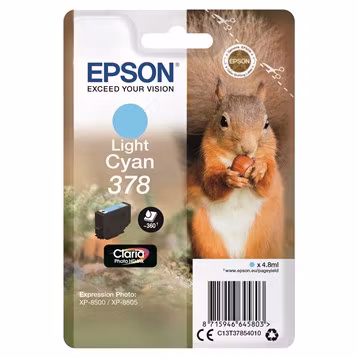 Epson 378 farger + 378XL BK Multipack Blekkpatron