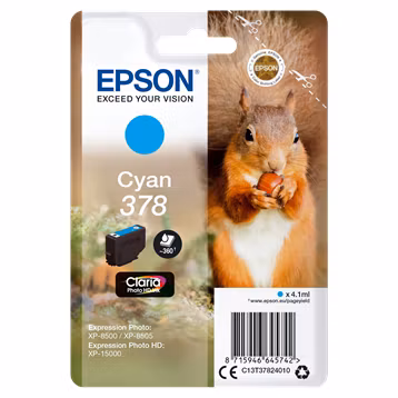 Epson 378 farger + 378XL BK Multipack Blekkpatron