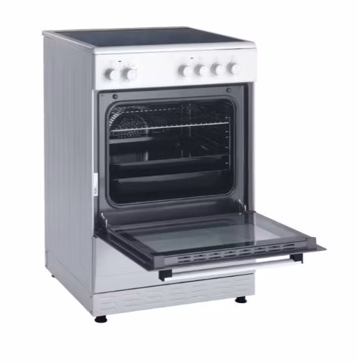 Scandomestic 60cm Frittstående komfyr med keramisk topp FCC800W