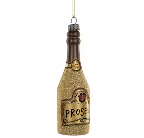 Proseccoflaska Glas Brun13cm