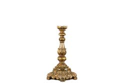 Ljusstake Enya Guld Poly 13x32cm