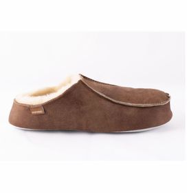 Birro tofflor varma herrtofflor i slip-in modell, Antique cognac
