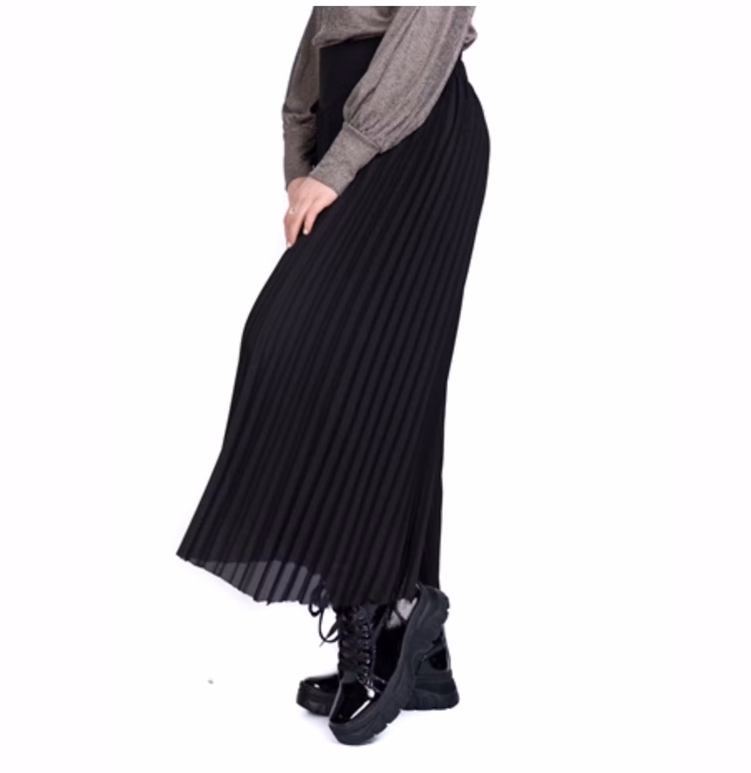 PENNY PLEATED PANTS BLACK