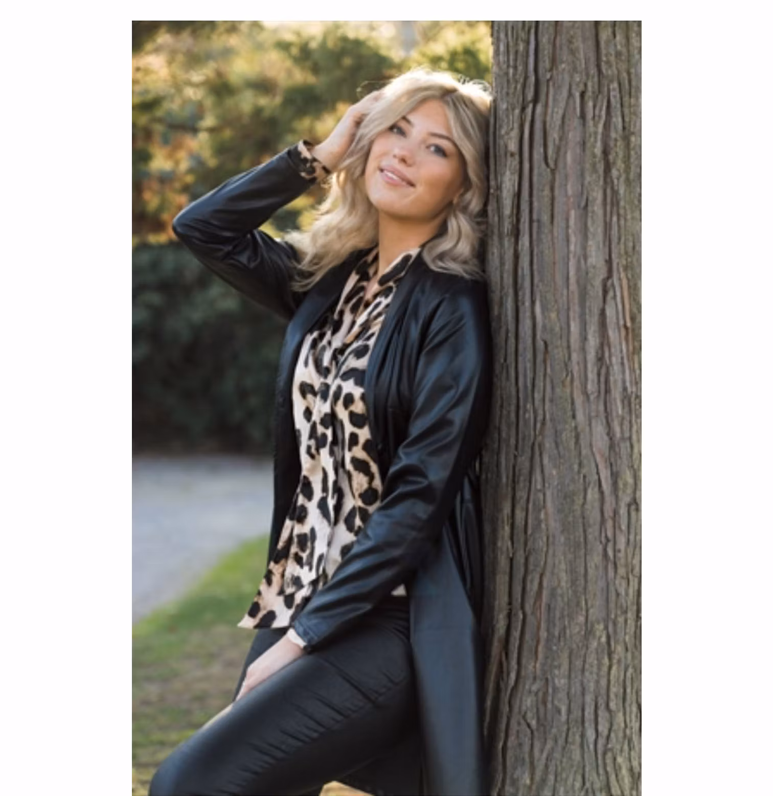 JOYCE BLOUSE CHAMPAGNE/BLACK