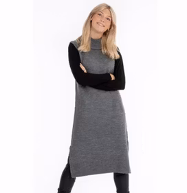 VIVIENNE VEST GREY MELANGE