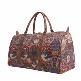 Week End Bag Strawberry Red William Morris