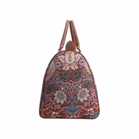 Week End Bag Strawberry Red William Morris