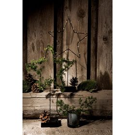 Stjärna LED Timer - Svart