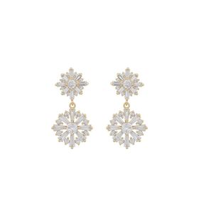 Misty Small Pendant Earring Silver/ Gold