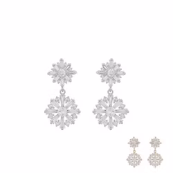 Misty Small Pendant Earring Silver/ Gold
