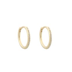 Charms Ring Earring Gold/Clear