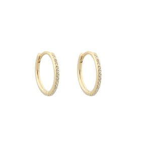 Charms Ring Earring Gold/Clear
