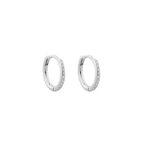 Charms Small Ring Earring Silver/Clear