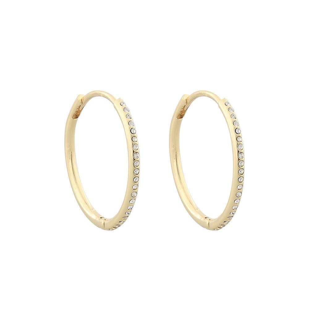 Charms Big Ring Earring Gold/Clear