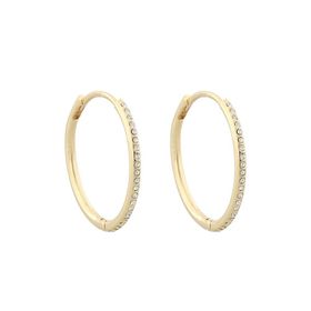 Charms Big Ring Earring Gold/Clear